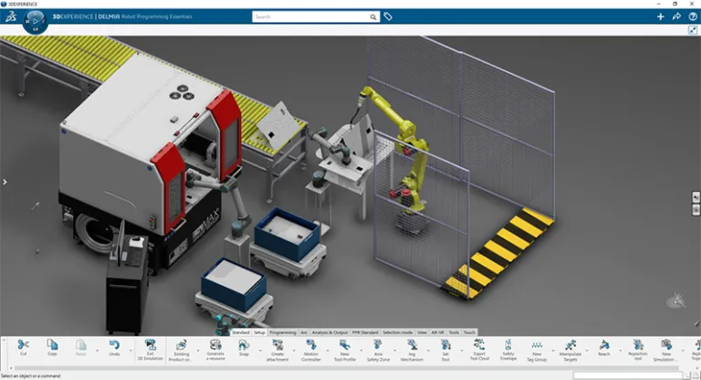 3D model of robot in assembly line - 3DEXPERIENCE Works